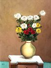 Italian Still Life with Flowers by C.D. Mirani Oil 13x10”