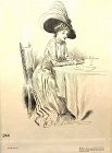 Gibson Girl Original Lithograph by Artist Charles Dana Gibson 16x11