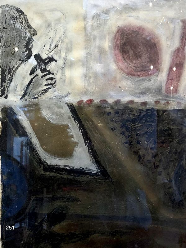 Artist Anjum Singh (b.1967)  1994 abstract Oil