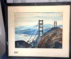 Inauguration Day Bay Bridge 1937, Artist M.E. Lyman American