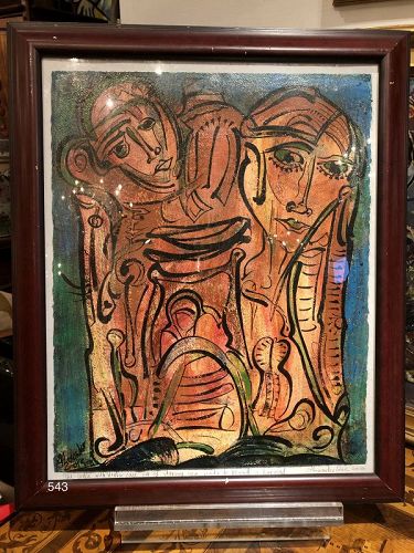 Alexander GORE Russian Abstract Figures acrylic ,