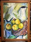 Joe James of Jamaica “Still Life With Lemons and Pitcher” oil 30 x 20“