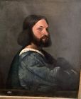 Renaissance Portrait of a Man by John Court, Oil 37” x 32”
