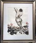 Chinese Ink Painting Nude Figure
