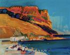 French Artist G. BRIATA- View of Marseille France Oil