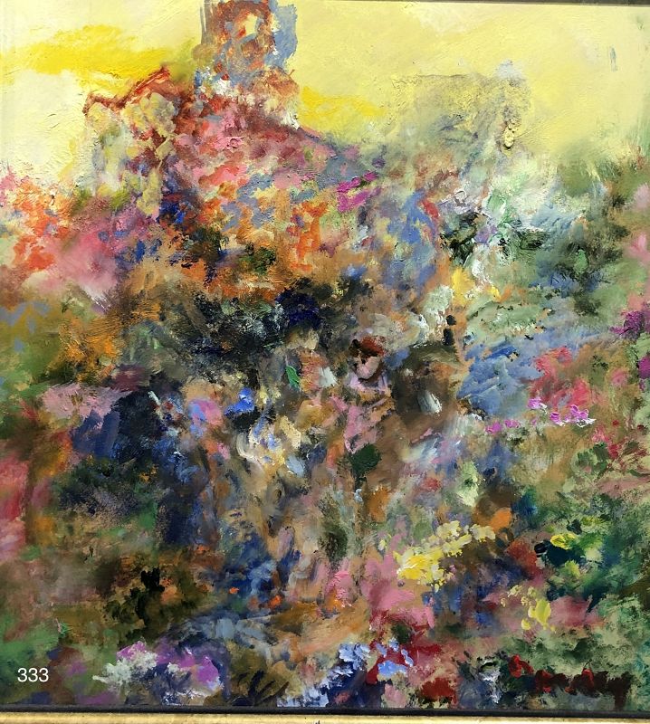 Abstract Expressionist Flowers by Joseph William Dawley