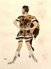 Leon Bakst Ballet Russe Artist Daphnes & Chloe “Darcon” watercolor