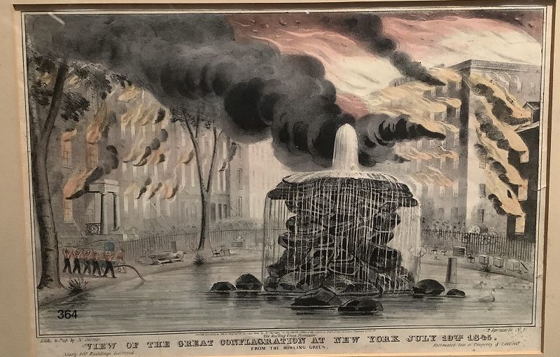 View of the Great Conflagration at New York, July 19th 1845 by N. Curn