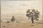 Artist Henry Foote 1896-1986 “The Zen Landscape” watercolor 12 x 18”