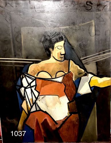 Abstract Portrait of a Woman by American Artist Paco Lane