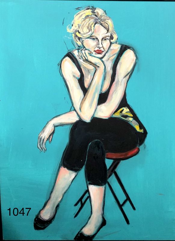 Woman In Teal By Anne Lane American Master Artist,Oil  40x30”