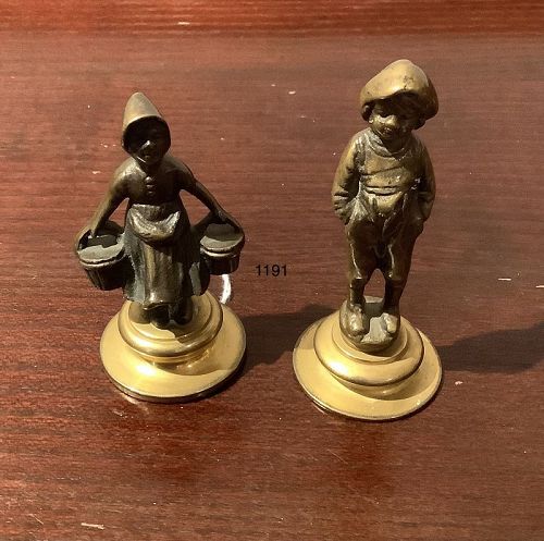 Dutch Pair of nineteenth Century Bronze Figures 2”