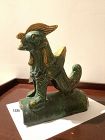 Chinese Rare Polychrome Rooster 15”