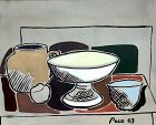 Master Artist Pace LANE Still Life with Bowls 25x29”