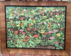 Large Floral Master Work by American Artist Anne Lane 36x48”