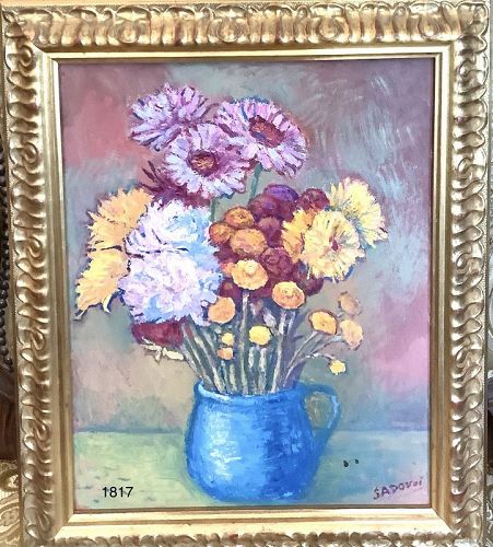 Viacheslav SADOVOI Still Life floral In oil 14x11”