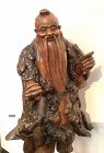 Japanese Edo Sculpture Immortal exotic of plenty 31”