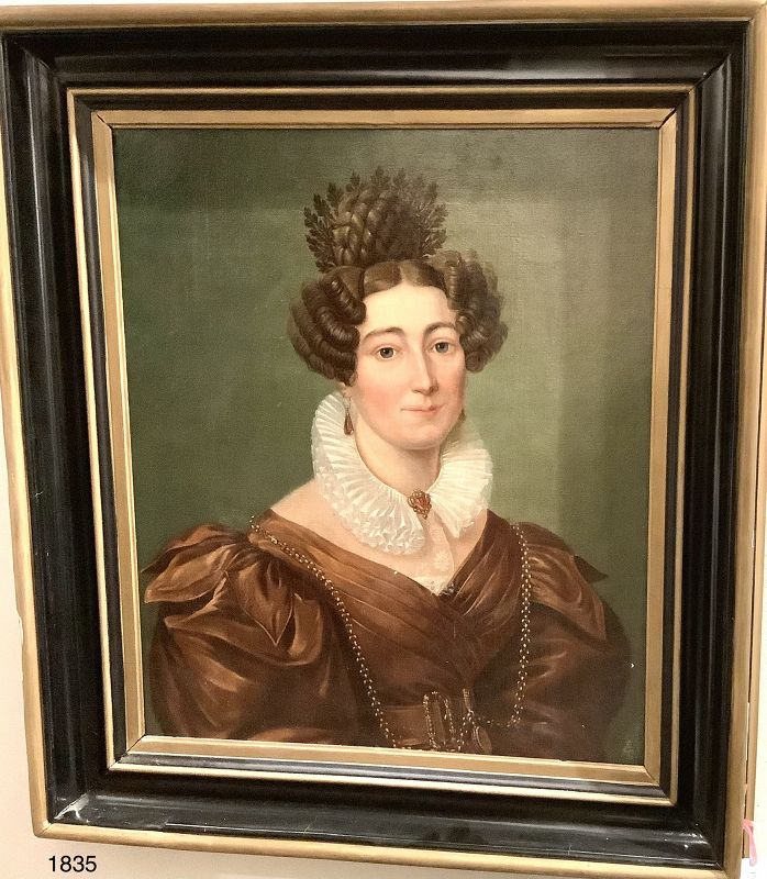 Portrait of an aristocratic Woman French, school of David 31x27”