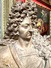 French Terracotta bust of King Louis XIV  Important Provenance