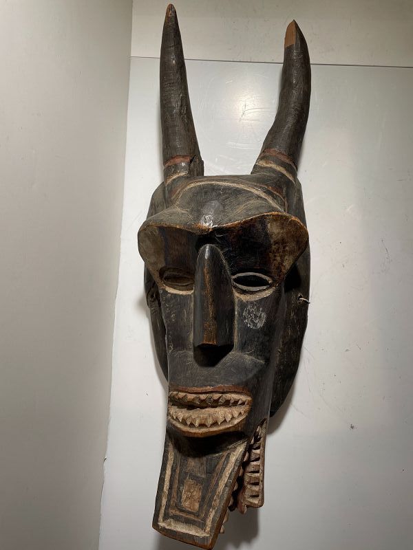 African Ivory Coast Horned Mask