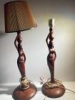 Pair  of Figural Lamps Mid Century “MIK”
