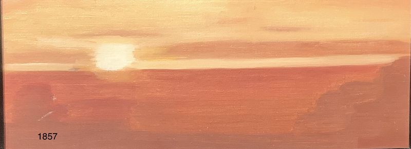 Jacqui McBride “Sunset over Newport RI Oil 6x12”