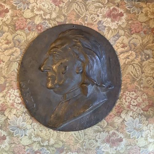 Franz Liszt Memorial Bronze Roundel by artist Ellen Rankin Cropp
