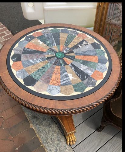 English Regency Collectors Marble specimen table, C.