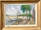 Maximilien Luce Impressionist Artist “Pont Carousel” Paris 1906