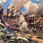 Louis Raemaekers 1869-1956 Dutch Artist ,World War I Mixed Media 16x25