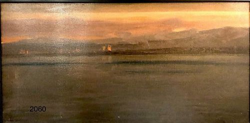 John Court,American Artist,relative of Whistler. Landscape 18x30”