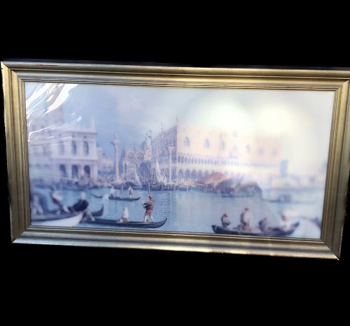 Celebrated Italian Master Olivo Barbieri “Venice” 48”x88” C.
