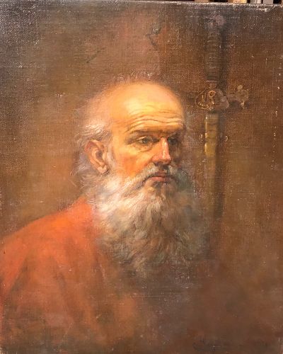 Armenian artist Portrait of Leo Tolstoy 24x20”