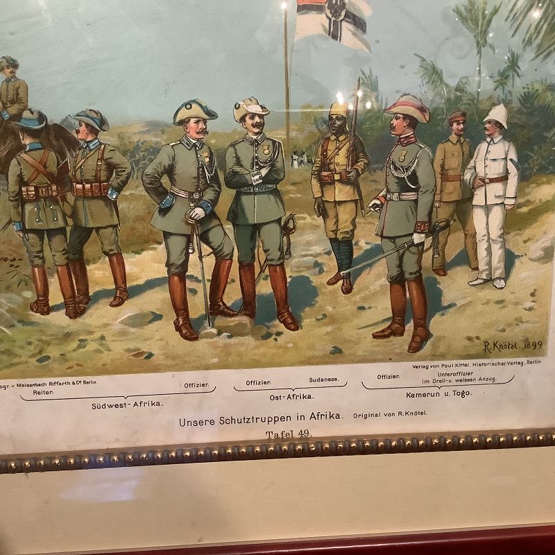 South African Boer War Hero’s Lithograph by R.Knötel 1899