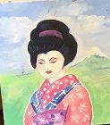 American Master Paco Lane “Geisha” Miniature Oil 6x5”