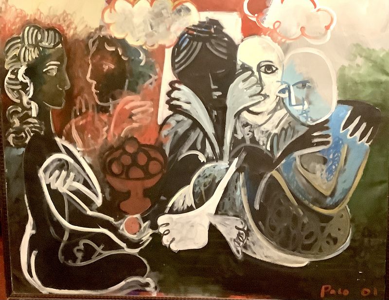 American Master Artist Paco Lane “Picasso Tribute” Large Oil