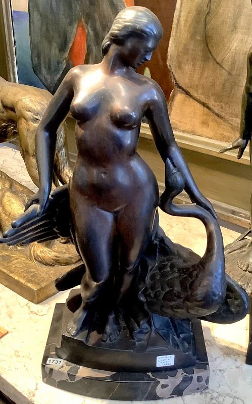 Edward Fenno Hoffman 1916-1991 “Bronze Sculpture,Leda and the Swan