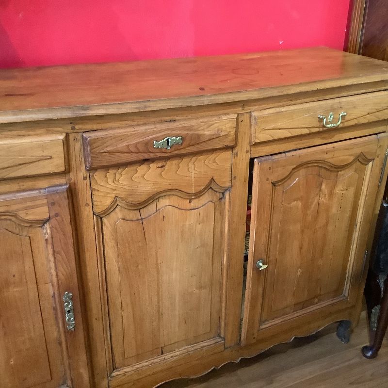 French Eighteenth Century Provence Sideboard Cherrywood 65”