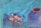 Modernist Artist Kathleen Hyland-Nesvig Still Life In Blue 16x24