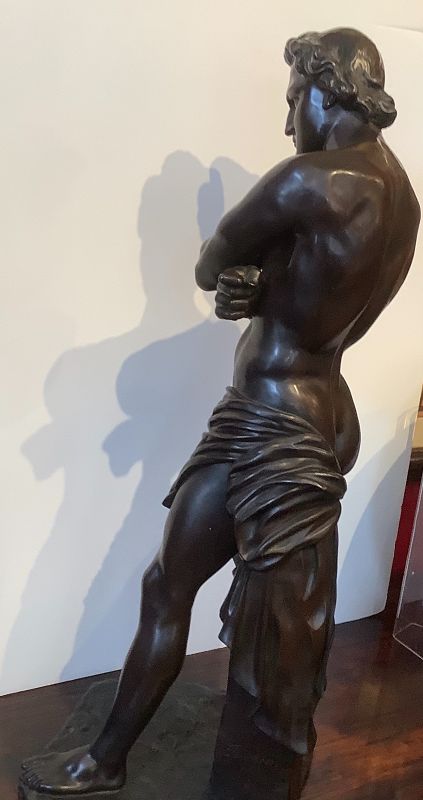 DENIS FOYATIER (FRENCH, 1793-1863) Bronze Sculpture of Spartacus 31”