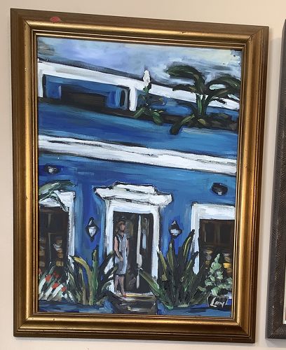 Anne Lane American Artist-Blue House San Sebastián