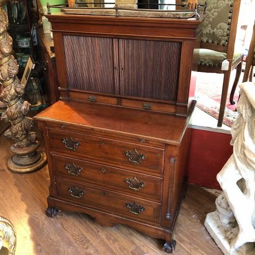 American Centennial Secretary Tambour Front with Chest Drawers