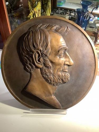 Bronze Sculpture of Abraham Lincoln by Artist Victor D. Brenner