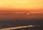 John Court ,American Artist, sunset over Washington 36x48”