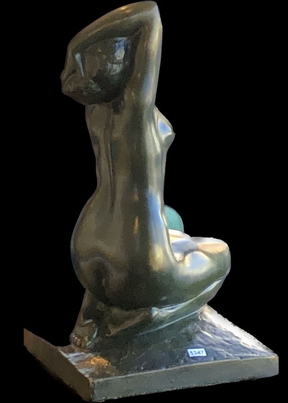 Franco-Italian Sculptor Amedeo Gennarelli 1881-1943, “Ecstasy” 17”