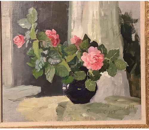 Sofia Vanya Khrustalyova Russian Artist Floral Still Life 12x18 L.