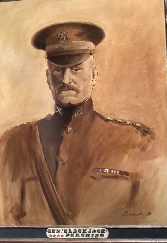 Portrait of “Black Jack” Pershing dated 1918 Oil