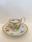 Meissen Porcelain Cup and Saucer,  late 19th Century, made in Dresden