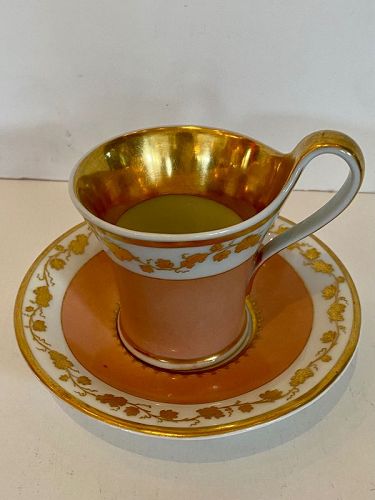 KPM Meissen Porcelain Cup and Saucer