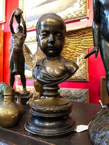 Bronze Sculpture of Marie de' Medici Early 19th Century 14.5”